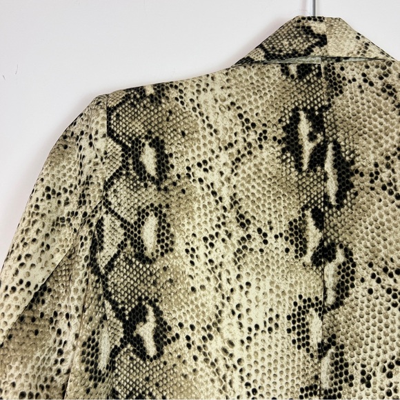 NWOT | NASTY GAL | IVIVI Snake Print Open Front Blazer - Picture 8 of 8